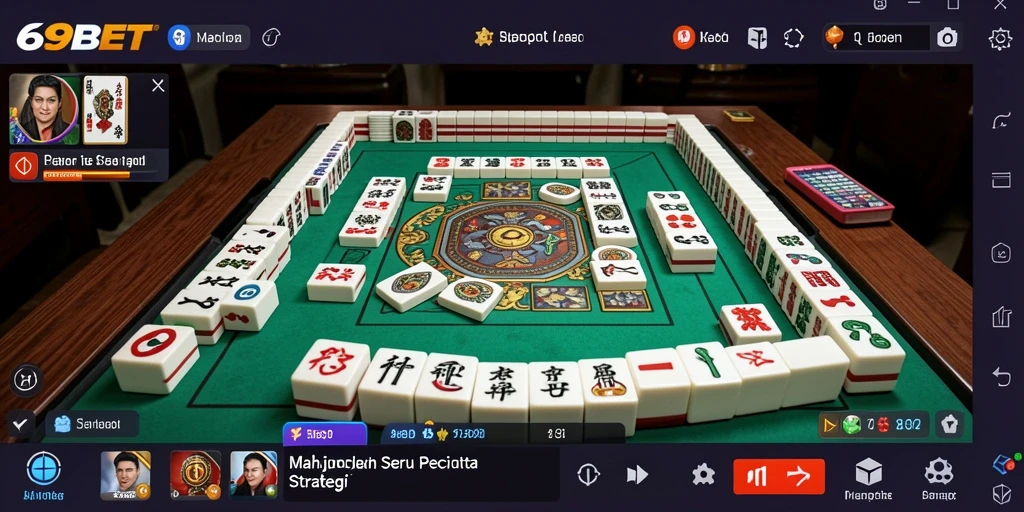 Screenshot gameplay 69BET yang menampilkan aksi seru permainan Mahjong.