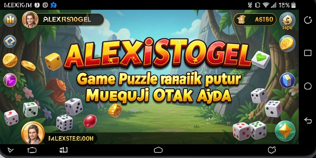 Tampilan gameplay ALEXISTOGEL yang menantang di layar utama.