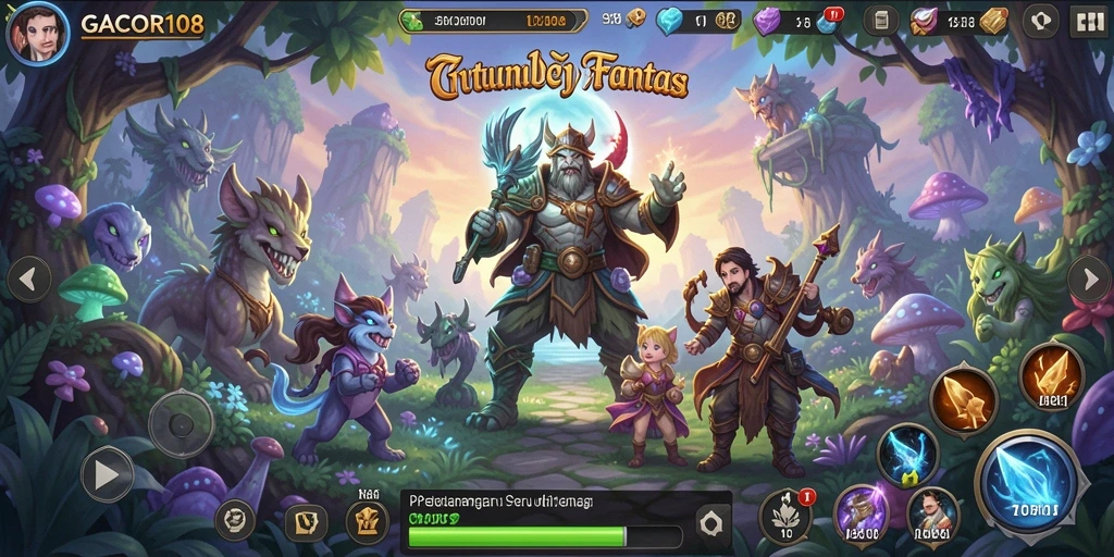 Tampilan gameplay menarik dari GACOR108 menampilkan petualangan seru.