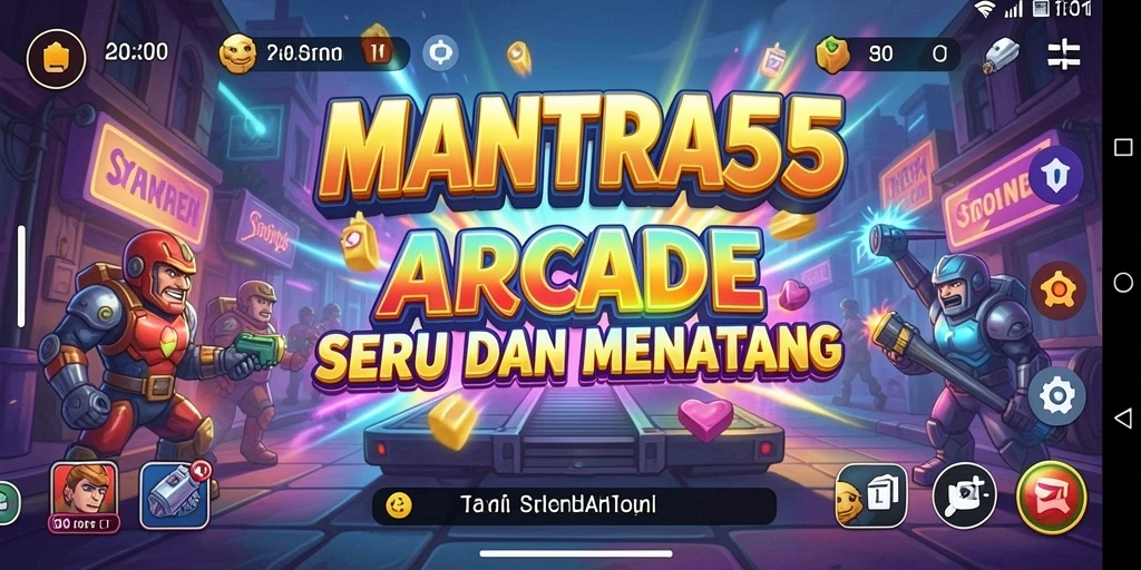 Tampilan gameplay seru dan berwarna dari MANTRA55.