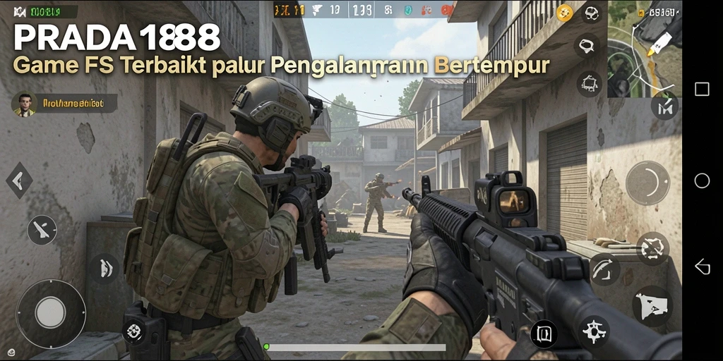 Tampilan gameplay menegangkan dari PRADA188 dalam aksi FPS.