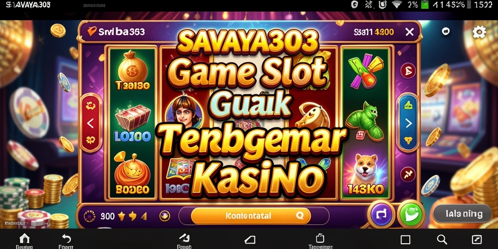 Tampilan permainan Slot yang menarik dan penuh warna dari SAVAYA303.