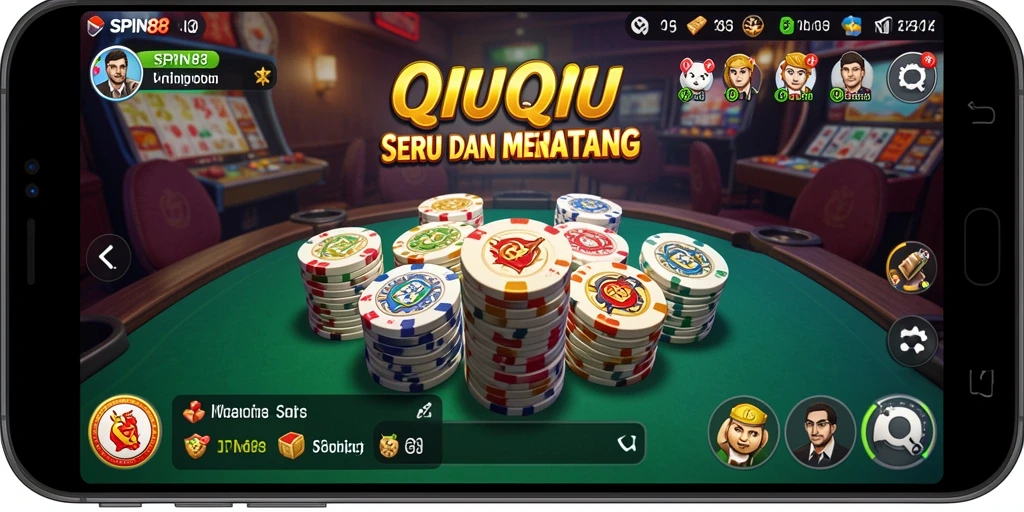 Tampilan gameplay QiuQiu yang seru dan menantang di SPIN88.