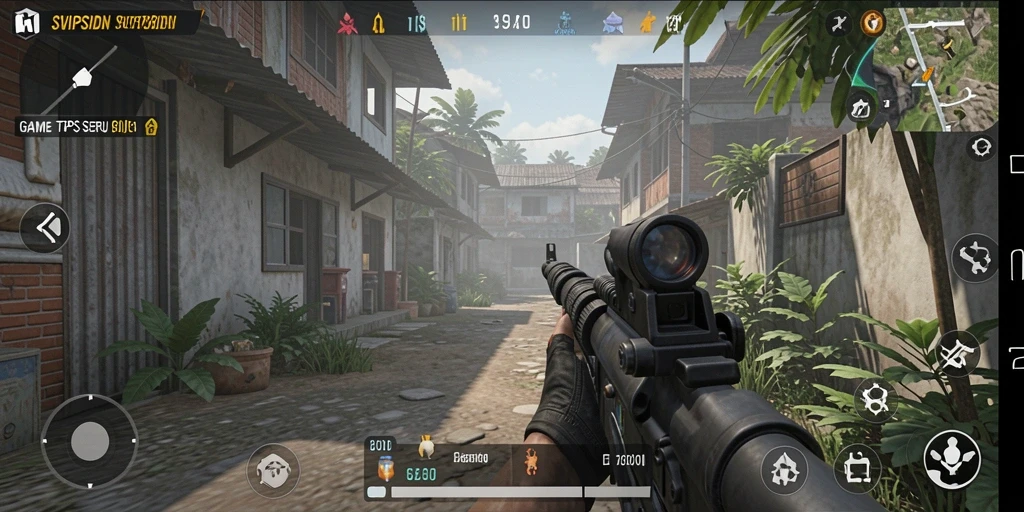 Screenshot gameplay SVIPSIDN yang menunjukkan aksi seru dalam game TPS.