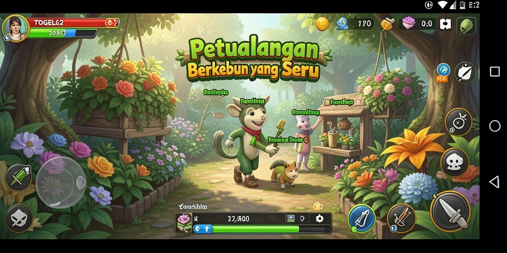 Gameplay TOGEL62 yang seru dengan berbagai aktivitas berkebun.